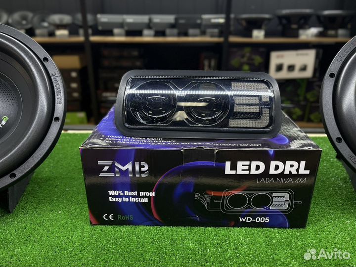 Led надфарники Niva 2 линзы