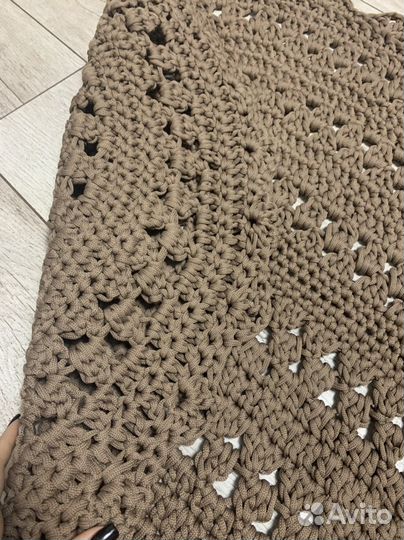 Коврик из полиэфирного шнура (ручная работа)