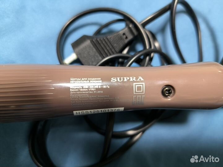 Щипцы (плойка) для завивки волос Supra HS-1251