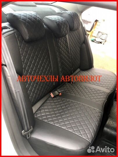 Чехлы Автопилот Citroen C4 Sd из экокожи чёрные