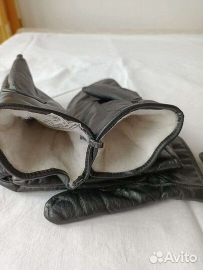 Кожаные зимние рукавицы варежки, производство СССР