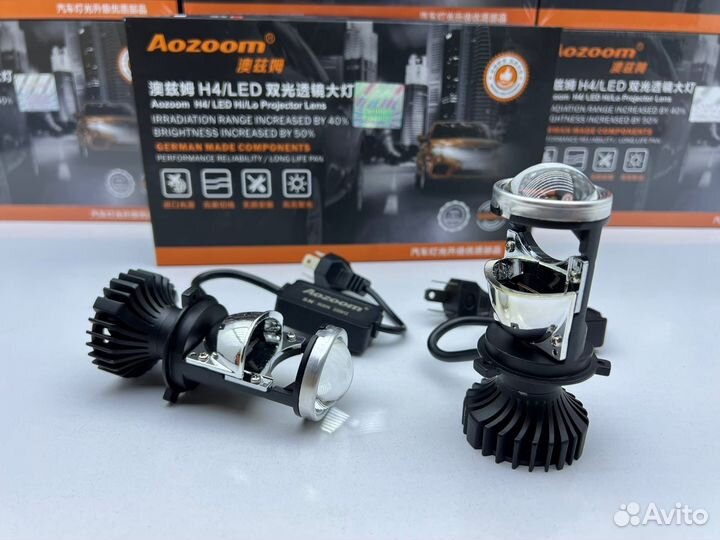 Светодиодные Мини Линзы Aozoom mini lens H4