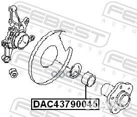 DAC43790045 подшип.ступ.зад. Nissan X-Trail T3