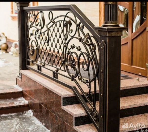 Балконные лестничные ограничения перила