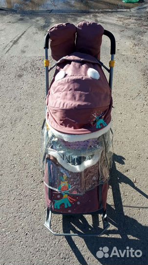 Санки коляска nika