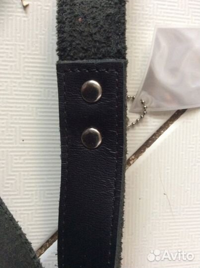 Ошейник и поводок кожа буйвола-набор. Новые