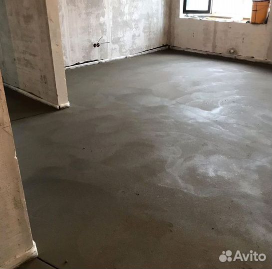 Стяжка пола ровный пол за день