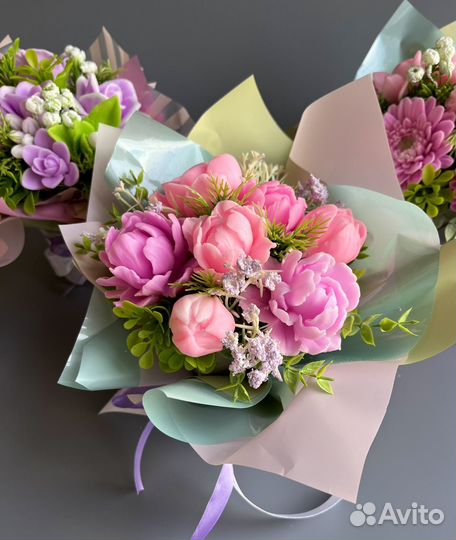 Мыло ручной работы букеты