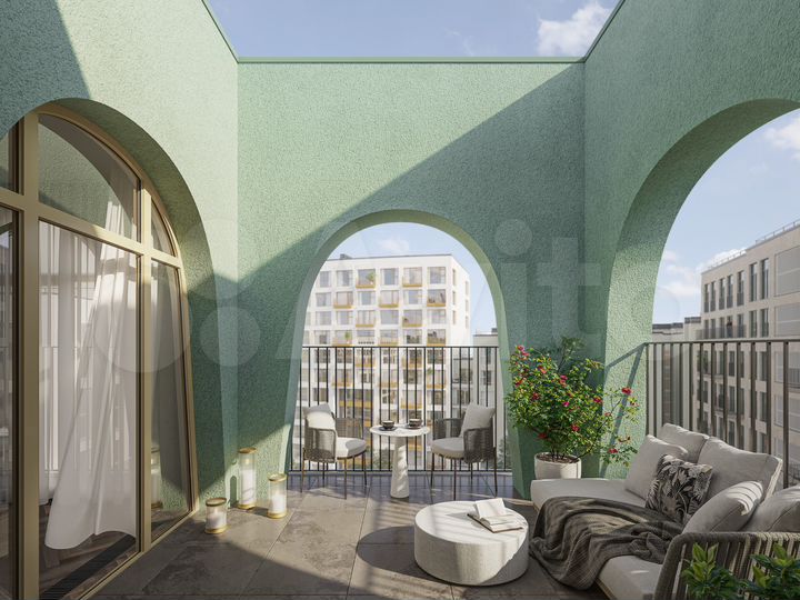 2-к. квартира, 87,1 м², 4/13 эт.