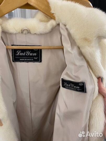 Шуба норковая с капюшоном