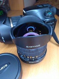 Объектив Samyang 8mm fisheye. Байонет Sony A