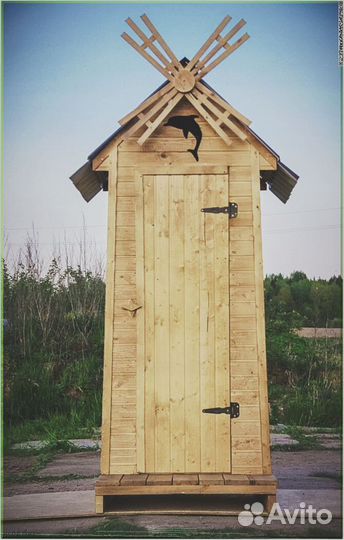 Уличный туалет деревянный EBS