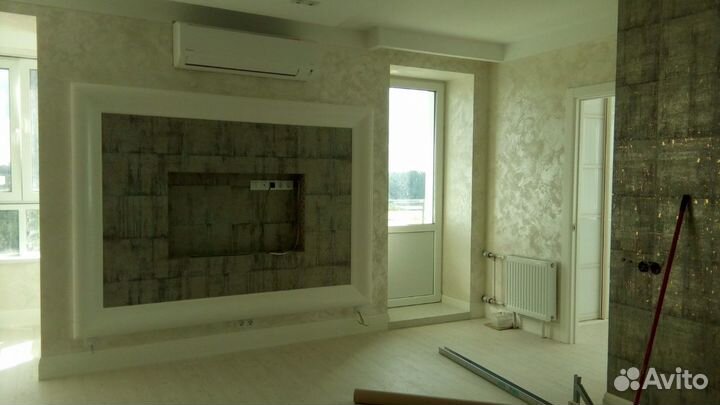 Обои, шпатлевка, окраска