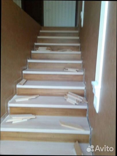 Лестница в дом из дуба