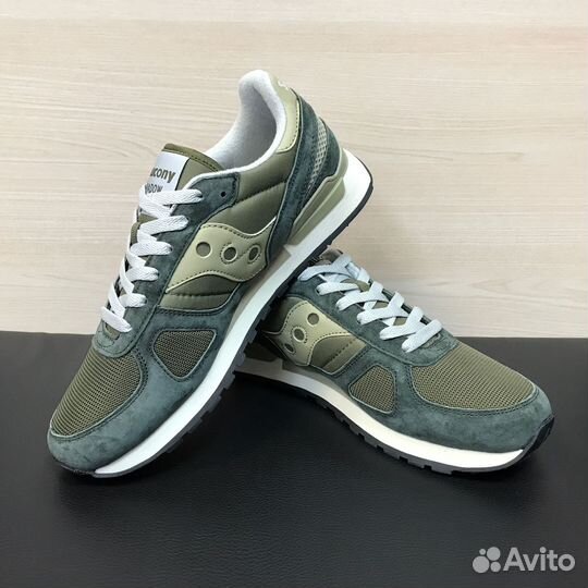 Кроссовки Saucony Shadow зеленые мужские