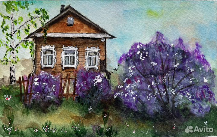 Картина акварель