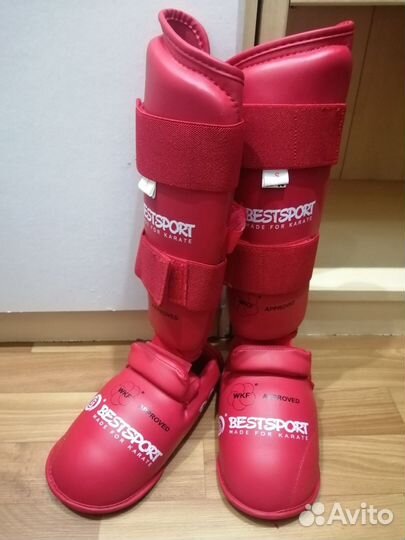 Защита голени и стоп доя каратэ Bestsport размер S