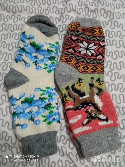 Носки теплые шерстяные