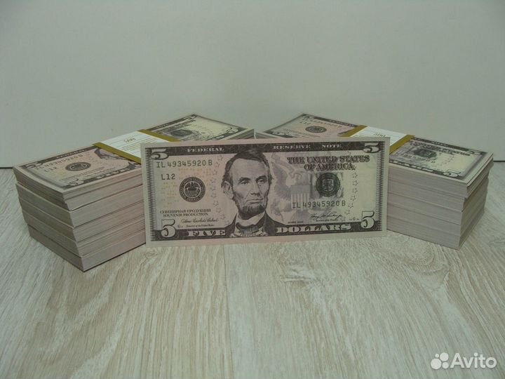 Банк Приколов 5 Dollars от 10 Пачек
