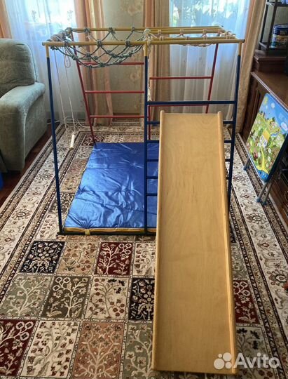 Детский домашний спортивный комплекс + горка