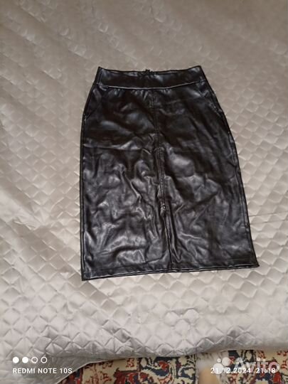 Кожаная юбка