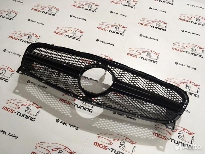 Решетка на Mercedes GLA в стиле 45амг Black (Б/З)
