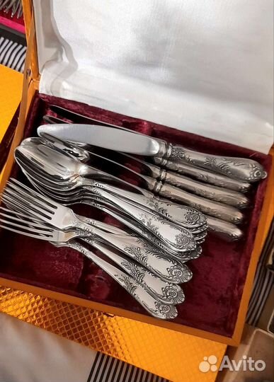 Классик мельхиор десертные и сервировочные приборы