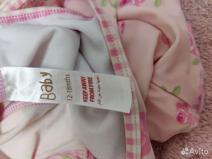 Купальники для девочек 90 и 80-86(13-18мес