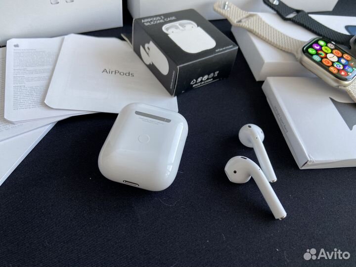 Apple watch 9 mini 40мм + AirPods 2 (Гарантия)