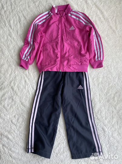 Спортивный оригинал костюм adidas для девочек 104