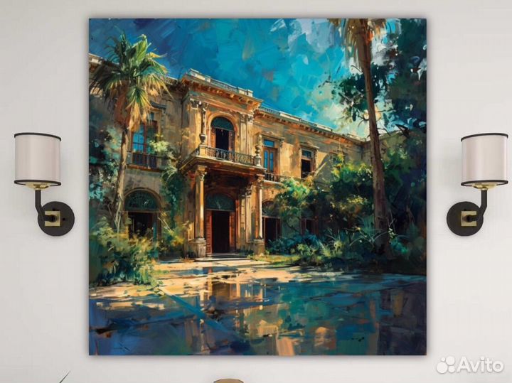 Картина маслом на холсте Старый дворец в Каире