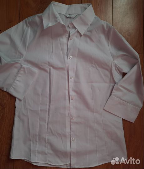 Рубашка школьная белая M&S