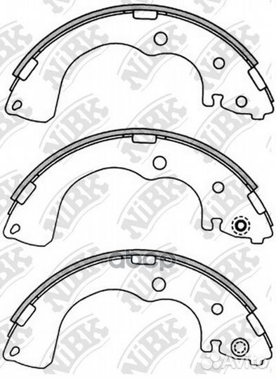 Колодки тормозные mazda MPV -06 2.0-2.5 барабан