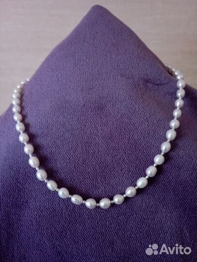 Бусы из жемчуга. ааа класса. Барочный. Серьги