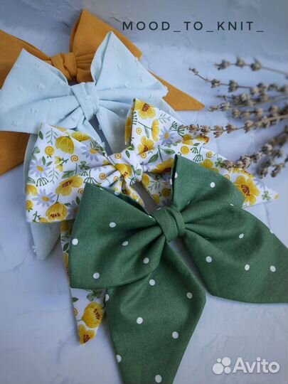 Заколка бант для праздника