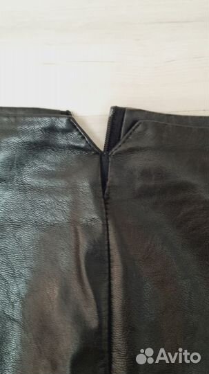 Кожаная юбка 46