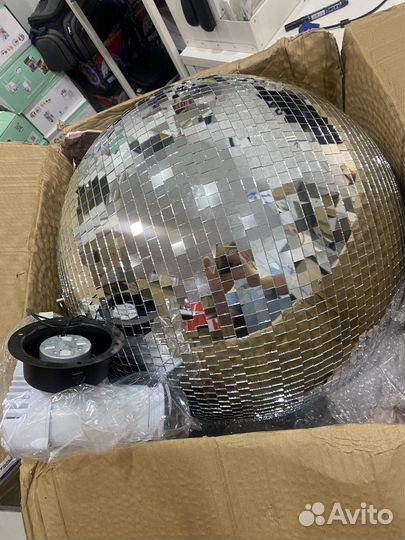 Диско Шар зеркальный 20-50см Диско Бол 90х