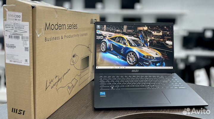 Ноутбук MSi 15,6/FHD/iPS/i3-12/SSD/8Gb/Гарантия