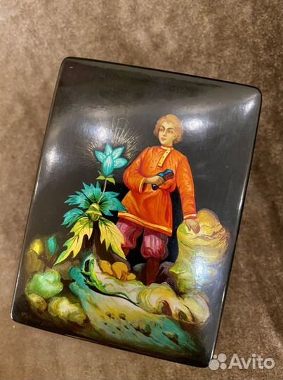 Шкатулка.Федоскино.Данила-мастер.1978 год