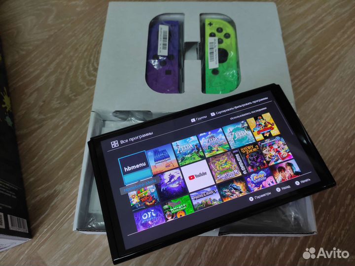 Новый Switch Oled Прошитый Чип Реболл 192gb