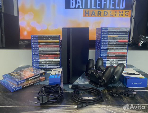 Sony playstation 4 slim PS4 (с пломбами)