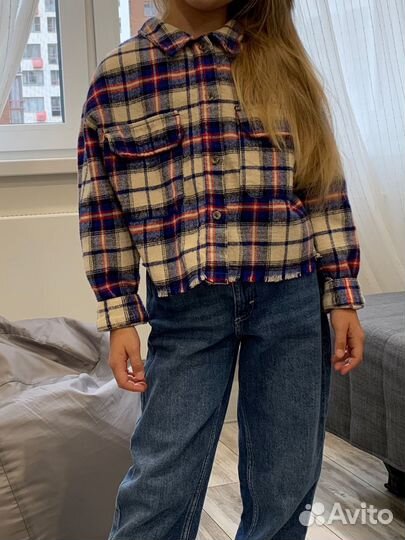 Рубашка теплая для девочки zara