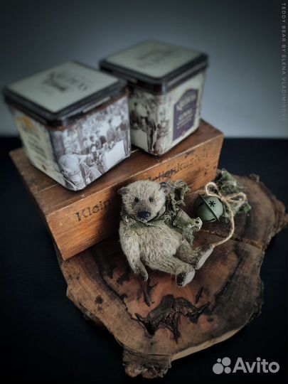 Авторский маленький тедди медведь