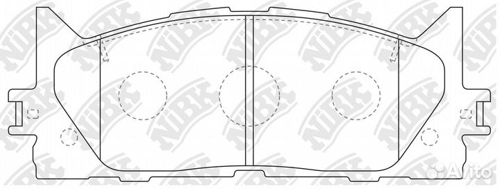Колодки пер. toyota camry 06больше чем