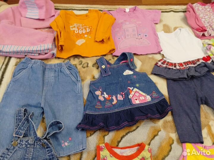 Вещи пакетом для девочки 74-80