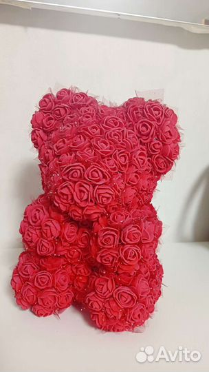 Цветочная фигурка медведя