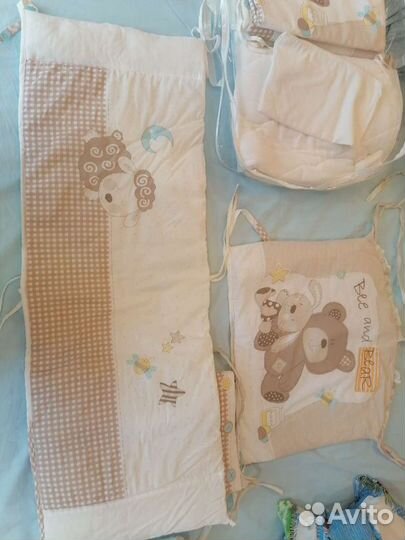 Бортики - Комплект в кроватку 6 предметов