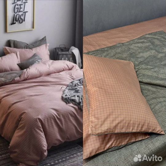 Белье постельное поплин сатин с резинкой без