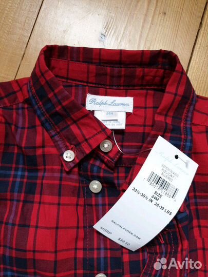 Рубашка новая Ralph Lauren оригинал 24 мес
