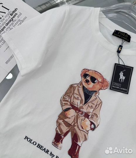 Polo ralph lauren bear футболка